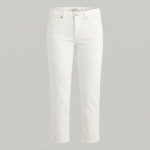 J. Jill Authentic Fit Slim Ankle Jeans Women Size 12 White Denim Pants Casual